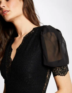 Body Manches Courtes à Dentelle Noir Femme 9 Body Manches Courtes à Dentelle Noir Femme -EllePort Soldes body manches courtes a dentelle noir femme vue4 32536300901220100