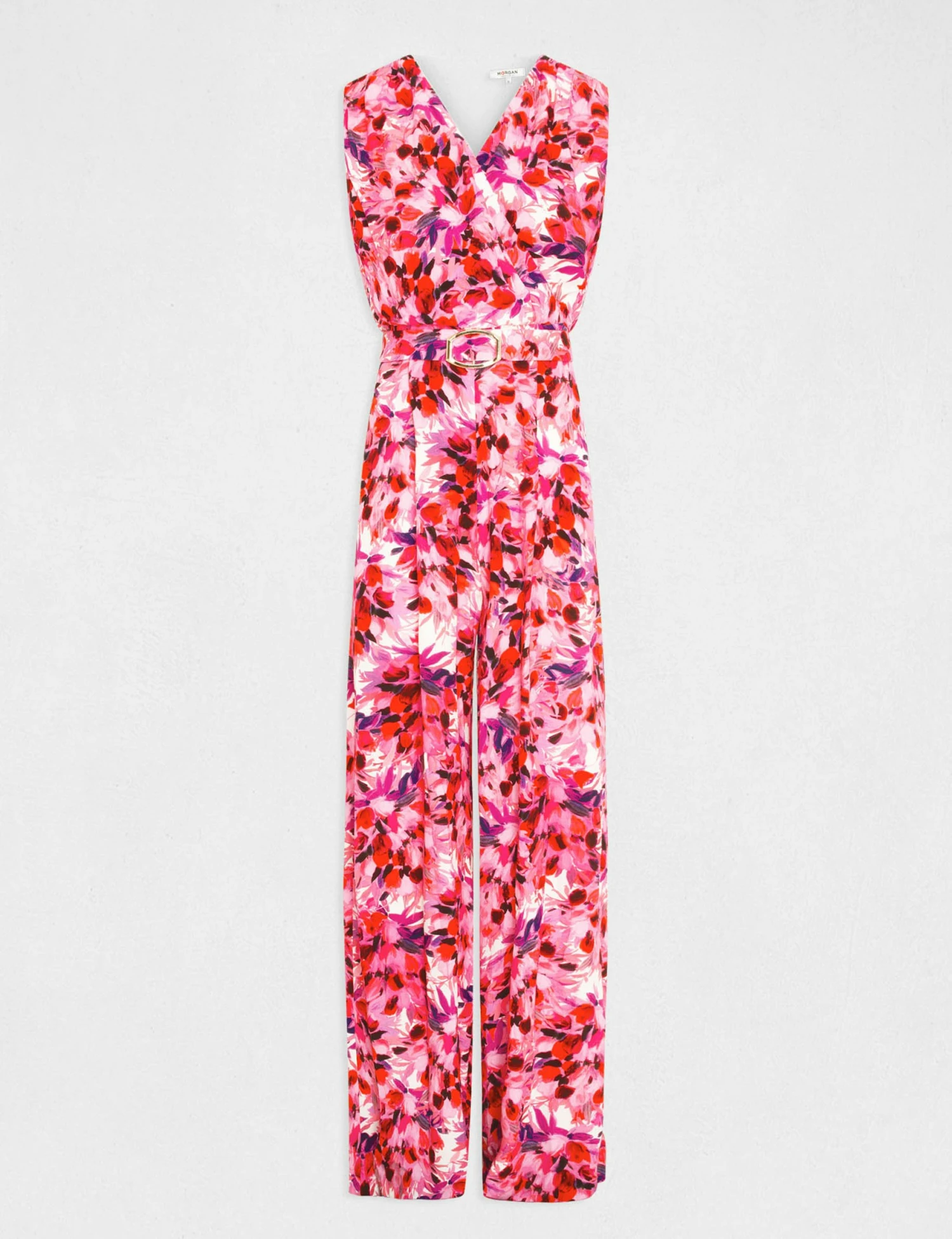 Combinaison Jambe Large Imprimé Floral Multico Femme 4 Combinaison Jambe Large Imprimé Floral Multico Femme – Image 4