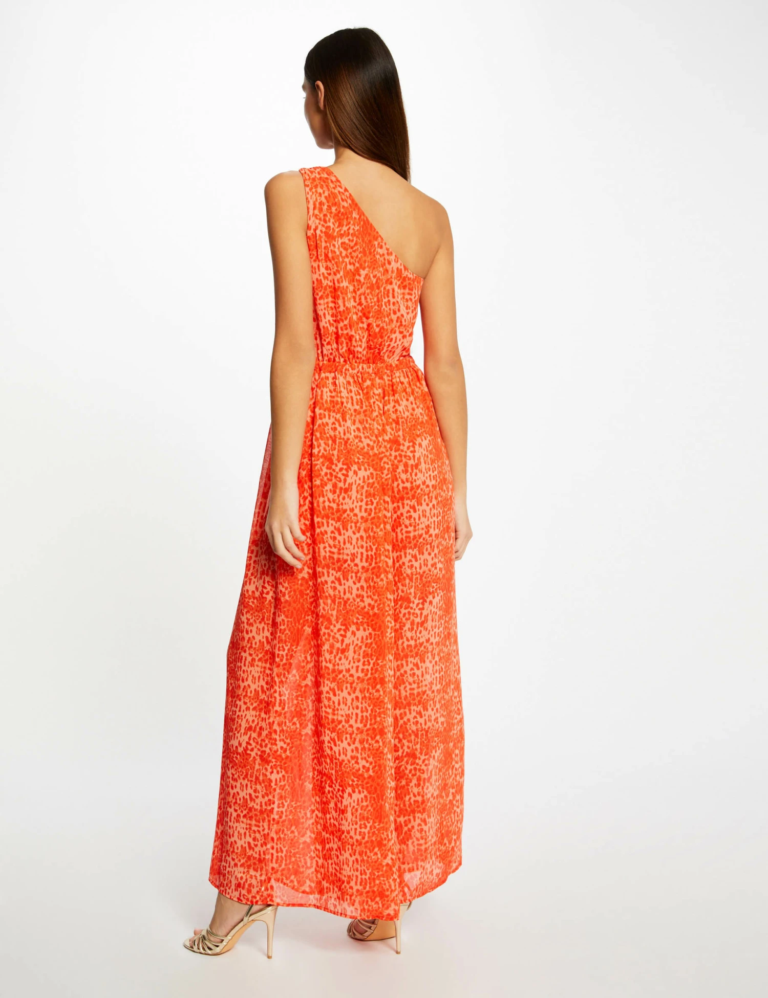 Combinaison Large Imprimé Léopard Caramel Femme 2 Combinaison Large Imprimé Léopard Caramel Femme – Image 2