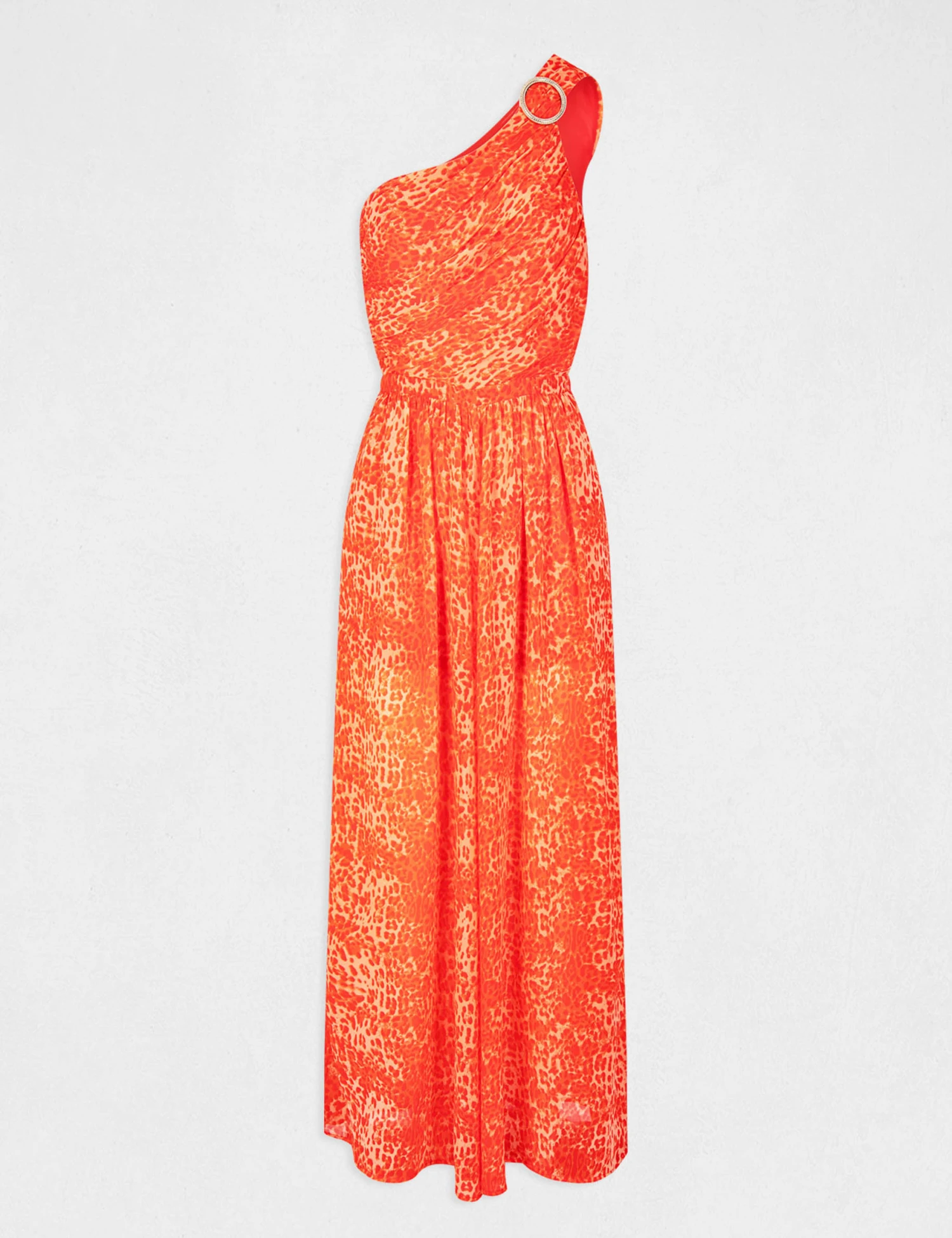 Combinaison Large Imprimé Léopard Caramel Femme 5 Combinaison Large Imprimé Léopard Caramel Femme – Image 5