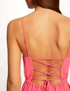 Combinaison Large Plissée Avec Dos Nu Rose Femme 9 Combinaison Large Plissée Avec Dos Nu Rose Femme -EllePort Soldes combinaison large plissee avec dos nu rose femme vue4 32536300938530503