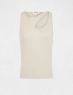 Débardeur Avec Ouverture épaule Ivoire Femme 8 Débardeur Avec Ouverture épaule Ivoire Femme -EllePort Soldes debardeur avec ouverture epaule ivoire femme vue3 32536300950650203