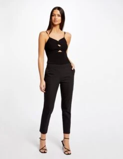 Débardeur Pull Avec Détails Bijoux Noir Femme -EllePort Soldes debardeur pull avec details bijoux noir femme vue5 32536300942650100