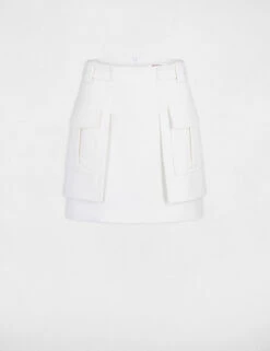 Jupe Droite Avec Poches Latérales Ecru Femme 10 Jupe Droite Avec Poches Latérales Ecru Femme -EllePort Soldes jupe droite avec poches laterales ecru femme vue3 32536300941450201
