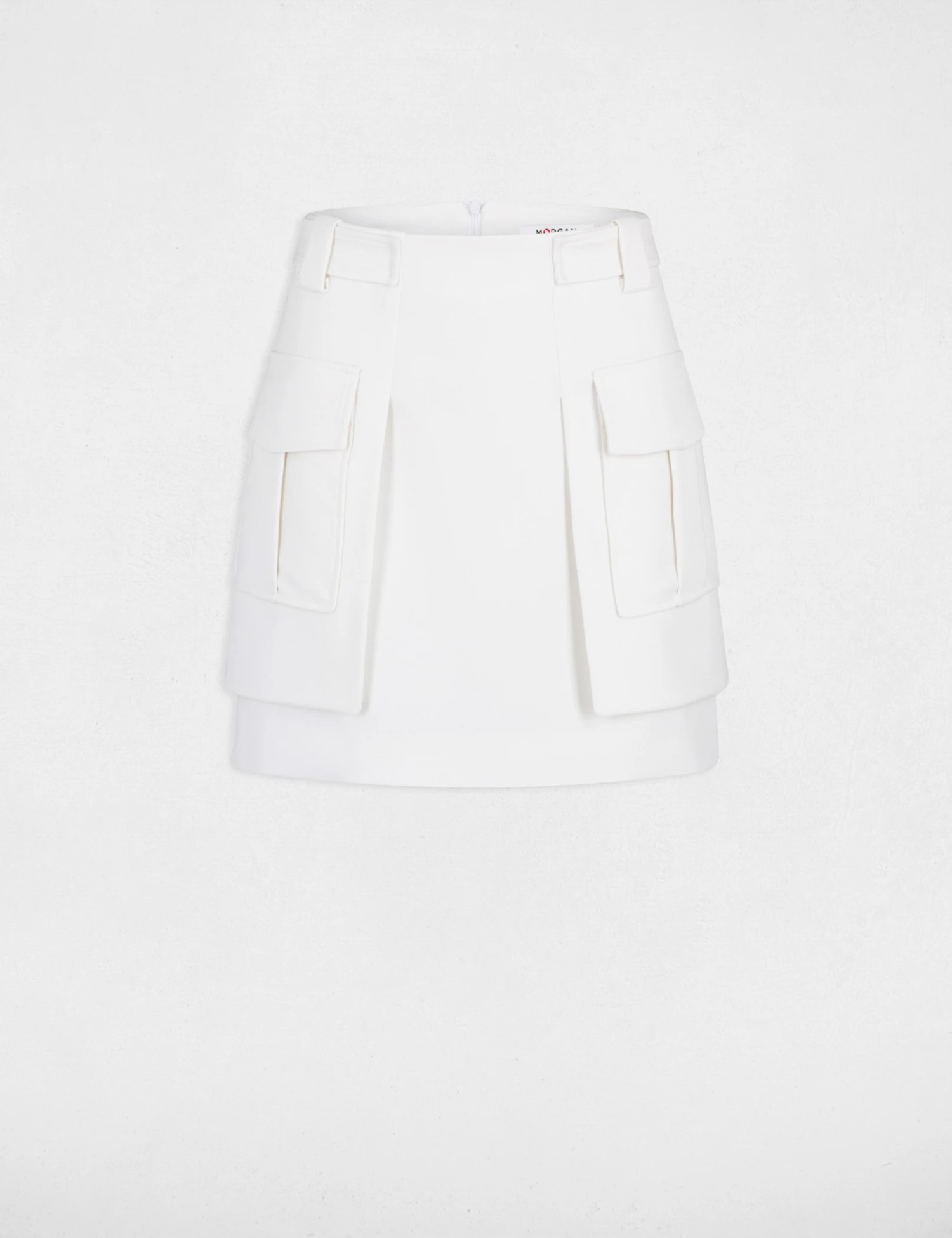 Jupe Droite Avec Poches Latérales Ecru Femme 5 Jupe Droite Avec Poches Latérales Ecru Femme – Image 5