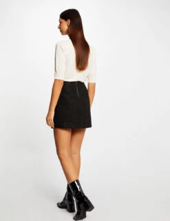 Jupe Droite Détails Vinyle Noir Femme 7 Jupe Droite Détails Vinyle Noir Femme -EllePort Soldes jupe droite details vinyle noir femme vue5 32536300949390100