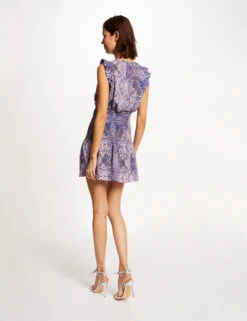 EllePort Soldes -EllePort Soldes jupe evasee imprime cachemire multico femme vue2 32536300897300900