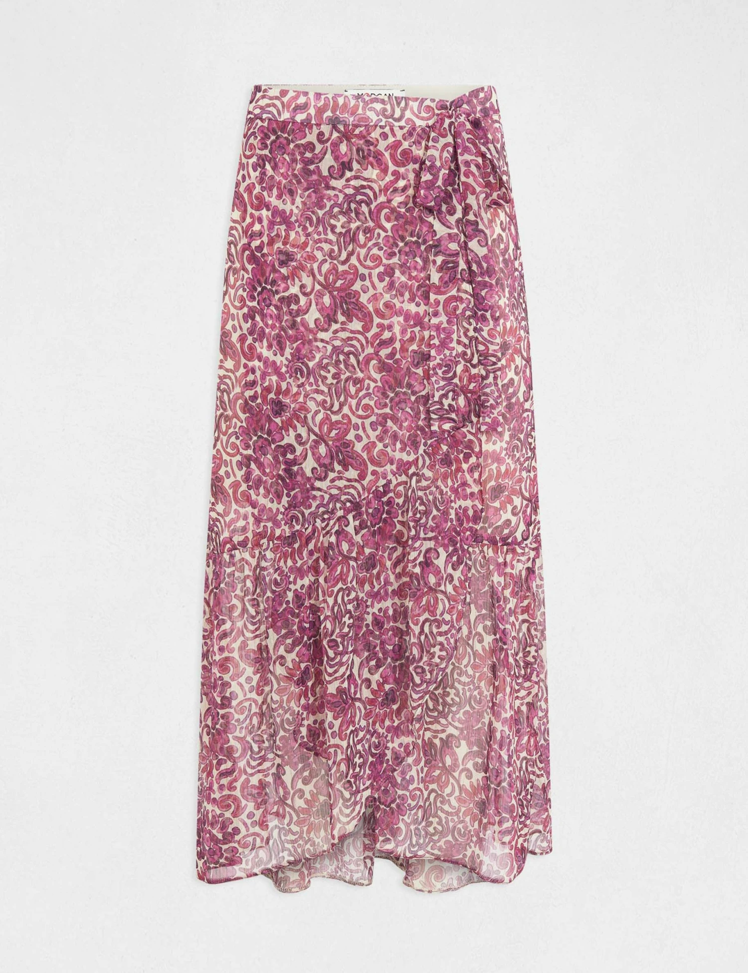 Jupe Midi Droite Imprimé Cachemire Multico Femme 4 Jupe Midi Droite Imprimé Cachemire Multico Femme – Image 4