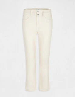Pantalon Droit 7/8ème Ivoire Femme -EllePort Soldes pantalon droit 78eme ivoire femme vue3 32536300929090203