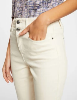 Pantalon Droit 7/8ème Ivoire Femme -EllePort Soldes pantalon droit 78eme ivoire femme vue4 32536300929090203