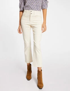 Pantalon Droit 7/8ème Ivoire Femme -EllePort Soldes pantalon droit 78eme ivoire femme vue5 32536300929090203