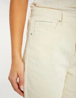 Pantalon Droit Ecru Moyen Femme -EllePort Soldes pantalon droit ecru moyen femme vue4 32536300938100213