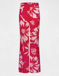 Pantalon Large Fluide Imprimé Floral Multico Femme -EllePort Soldes pantalon large fluide imprime floral multico femme vue3 32536300929450900