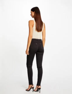 EllePort Soldes -EllePort Soldes pantalon skinny a details chaines noir femme vue2 32536300949480100