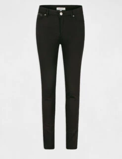 Pantalon Slim Taille Standard Noir Femme -EllePort Soldes pantalon slim taille standard noir femme vue3 32536300868600100