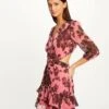 Robe Droite Imprimé Floral Multico Femme