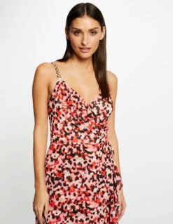 Robe Longue évasée Imprimé Abstrait Rose Femme 7 Robe Longue évasée Imprimé Abstrait Rose Femme -EllePort Soldes robe longue evasee imprime abstrait rose femme vue5 32536300931120503