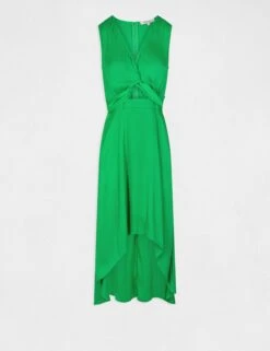 Robe Midi Trapèze Asymétrique Vert Femme 8 Robe Midi Trapèze Asymétrique Vert Femme -EllePort Soldes robe midi trapeze asymetrique vert femme vue3 32536300938680600