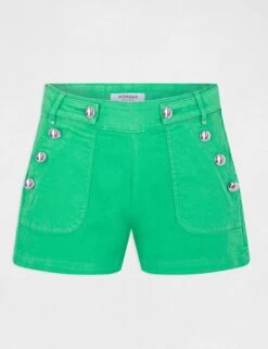 Short Ajusté à Pont Vert Femme 8 Short Ajusté à Pont Vert Femme -EllePort Soldes short ajuste a pont vert femme vue3 32536300897130600