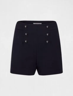 Short City Droit à Pont Marine Femme 8 Short City Droit à Pont Marine Femme -EllePort Soldes short city droit a pont marine femme vue3 32536300949410301