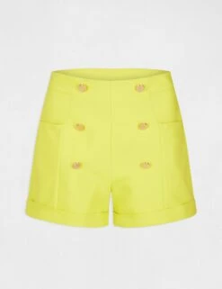 Short City Droit à Ponts Anis Femme -EllePort Soldes short city droit a ponts anis femme vue3 32536300936350604