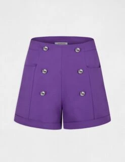 Short City Droit à Ponts Violet Fonce Femme 8 Short City Droit à Ponts Violet Fonce Femme -EllePort Soldes short city droit a ponts violet fonce femme vue3 32536300938110311