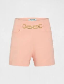 Short City Droit Avec Ornement Rose Moyen Femme 8 Short City Droit Avec Ornement Rose Moyen Femme -EllePort Soldes short city droit avec ornement rose moyen femme vue3 32536300938120514