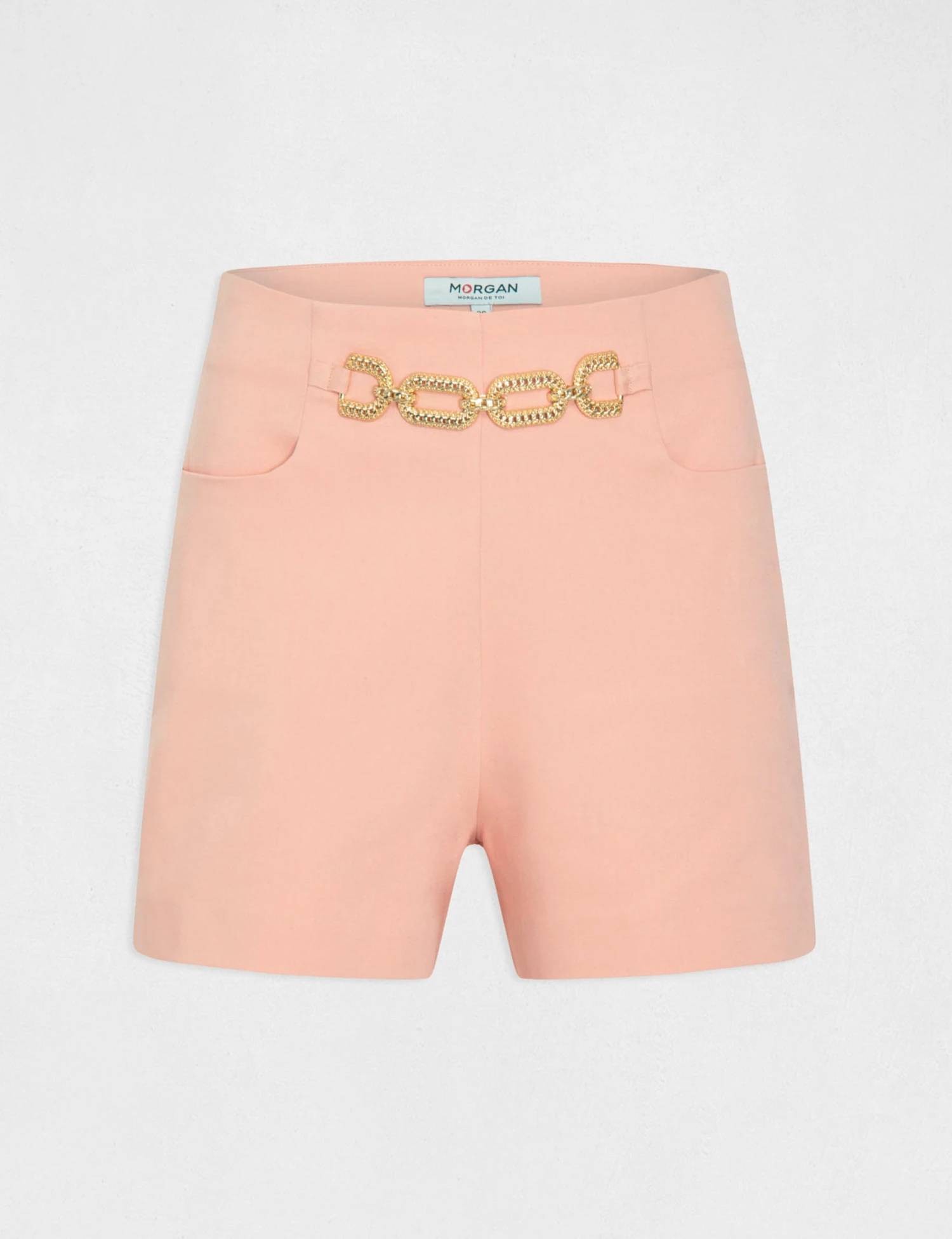 Short City Droit Avec Ornement Rose Moyen Femme 4 Short City Droit Avec Ornement Rose Moyen Femme – Image 4