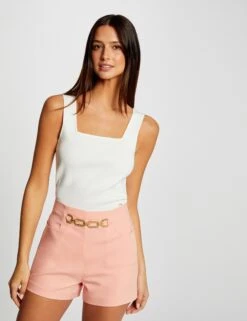 Short City Droit Avec Ornement Rose Moyen Femme 7 Short City Droit Avec Ornement Rose Moyen Femme -EllePort Soldes short city droit avec ornement rose moyen femme vue5 32536300938120514