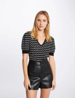Short Droit Simili Cuir Noir Femme 7 Short Droit Simili Cuir Noir Femme -EllePort Soldes short droit simili cuir noir femme vue5 32536300936580100