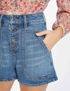 Short Mom Taille Haute En Jean Jean Stone Femme 9 Short Mom Taille Haute En Jean Jean Stone Femme -EllePort Soldes short mom taille haute en jean jean stone femme vue4 32536300938010308