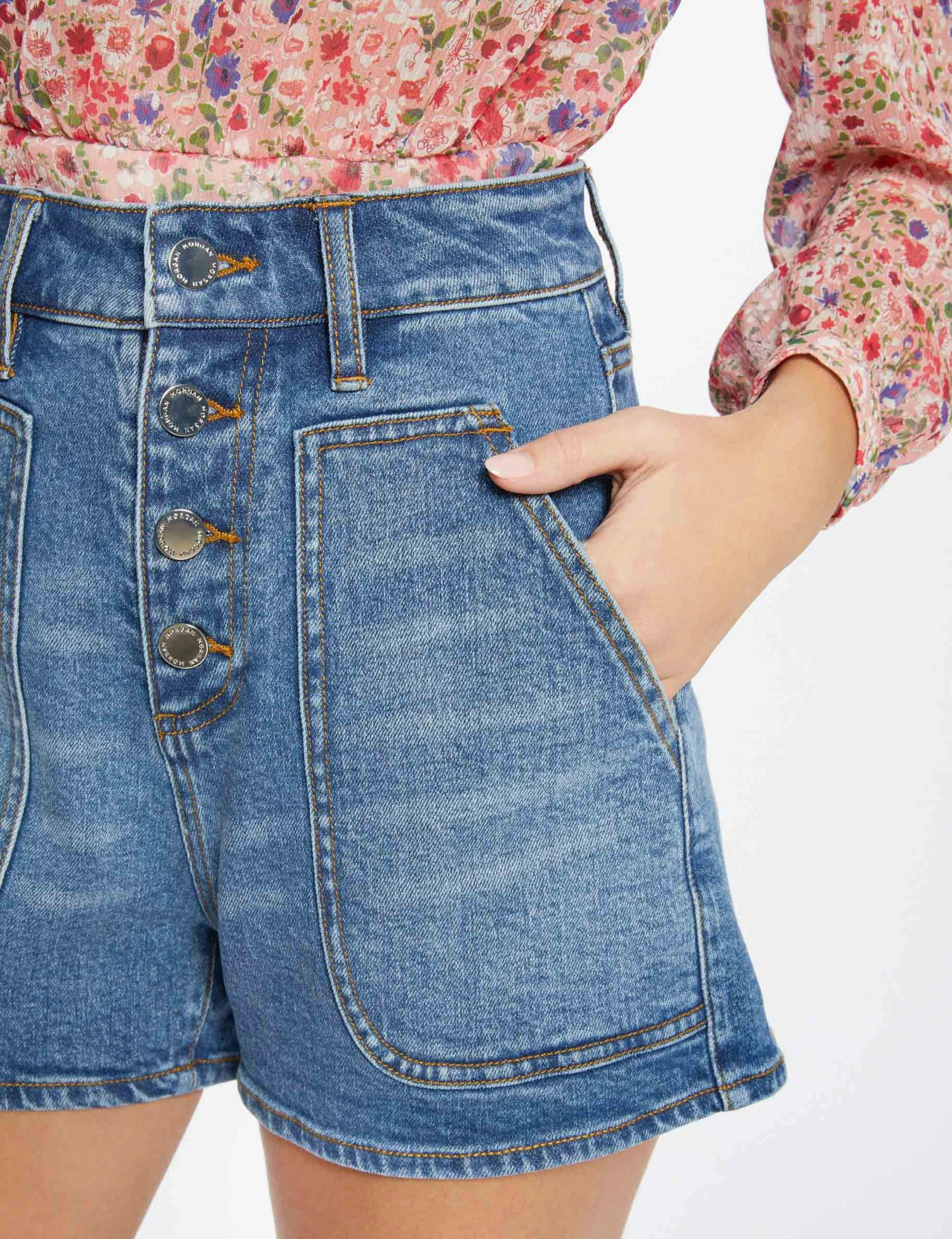 Short Mom Taille Haute En Jean Jean Stone Femme 5 Short Mom Taille Haute En Jean Jean Stone Femme – Image 5