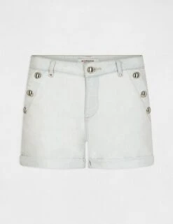 Short Slim En Jean à Pont Jean Bleached Femme 8 Short Slim En Jean à Pont Jean Bleached Femme -EllePort Soldes short slim en jean a pont jean bleached femme vue3 32536300816940306