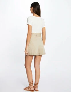 T-shirt Manches Courtes à Inscription Ecru Femme 7 T-shirt Manches Courtes à Inscription Ecru Femme -EllePort Soldes t shirt manches courtes a inscription ecru femme vue5 32536300931030201