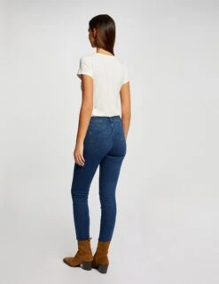 T-shirt Manches Courtes Ecru Femme -EllePort Soldes t shirt manches courtes ecru femme vue2 32536300930930201