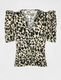 T-shirt Manches Courtes Imprimé Multico Femme 8 T-shirt Manches Courtes Imprimé Multico Femme -EllePort Soldes t shirt manches courtes imprime multico femme vue3 32536300959110900