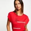 T-shirt Manches Courtes Rouge Femme